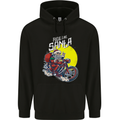 Ride Like Santa Biker Motorcycle Christmas Mens Hoodie Black