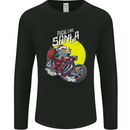 Ride Like Santa Biker Motorcycle Christmas Mens Long Sleeve T-Shirt Black