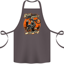 Ride Loud Ride Proud Motorbike Biker Cotton Apron 100% Organic Dark Grey