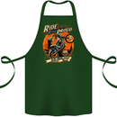 Ride Loud Ride Proud Motorbike Biker Cotton Apron 100% Organic Forest Green