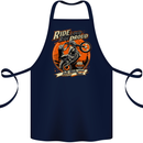 Ride Loud Ride Proud Motorbike Biker Cotton Apron 100% Organic Navy Blue