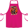 Ride Loud Ride Proud Motorbike Biker Cotton Apron 100% Organic Pink