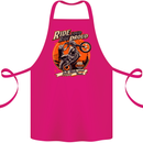 Ride Loud Ride Proud Motorbike Biker Cotton Apron 100% Organic Pink