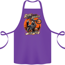 Ride Loud Ride Proud Motorbike Biker Cotton Apron 100% Organic Purple