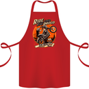 Ride Loud Ride Proud Motorbike Biker Cotton Apron 100% Organic Red