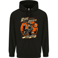 Ride Loud Ride Proud Motorbike Biker Mens 80% Cotton Hoodie Black