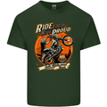 Ride Loud Ride Proud Motorbike Biker Mens Cotton T-Shirt Tee Top Forest Green
