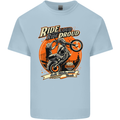 Ride Loud Ride Proud Motorbike Biker Mens Cotton T-Shirt Tee Top Light Blue