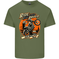 Ride Loud Ride Proud Motorbike Biker Mens Cotton T-Shirt Tee Top Military Green