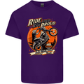 Ride Loud Ride Proud Motorbike Biker Mens Cotton T-Shirt Tee Top Purple