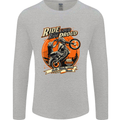 Ride Loud Ride Proud Motorbike Biker Mens Long Sleeve T-Shirt Sports Grey