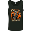 Ride Loud Ride Proud Motorbike Biker Mens Vest Tank Top Black