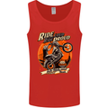 Ride Loud Ride Proud Motorbike Biker Mens Vest Tank Top Red