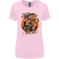 Ride Loud Ride Proud Motorbike Biker Womens Wider Cut T-Shirt Light Pink