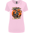 Ride Loud Ride Proud Motorbike Biker Womens Wider Cut T-Shirt Light Pink