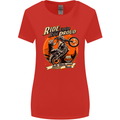 Ride Loud Ride Proud Motorbike Biker Womens Wider Cut T-Shirt Red