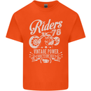 Riders 78 Motorcycle Motorbike Biker Mens Cotton T-Shirt Tee Top Orange
