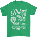 Riders 78 Motorcycle Motorbike Biker Mens T-Shirt Cotton Gildan Irish Green