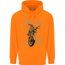 Riders Inc Motorcycle Cafe Racer Biker Bike Childrens Kids Hoodie Orange