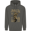 Riders Inc Motorcycle Cafe Racer Biker Bike Childrens Kids Hoodie Storm Grey