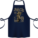 Riders Inc Motorcycle Cafe Racer Biker Bike Cotton Apron 100% Organic Navy Blue