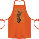 Riders Inc Motorcycle Cafe Racer Biker Bike Cotton Apron 100% Organic Orange