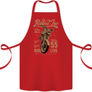 Riders Inc Motorcycle Cafe Racer Biker Bike Cotton Apron 100% Organic Red