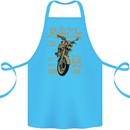 Riders Inc Motorcycle Cafe Racer Biker Bike Cotton Apron 100% Organic Turquoise