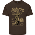 Riders Inc Motorcycle Cafe Racer Biker Bike Kids T-Shirt Childrens Chocolate