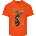 Riders Inc Motorcycle Cafe Racer Biker Bike Kids T-Shirt Childrens Orange