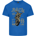 Riders Inc Motorcycle Cafe Racer Biker Bike Kids T-Shirt Childrens Royal Blue