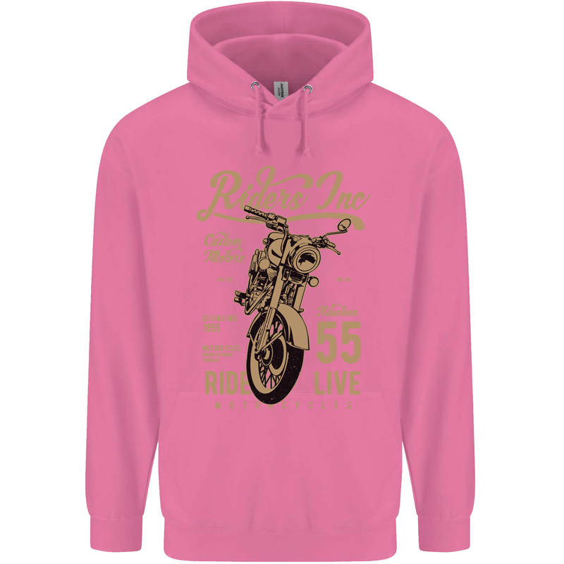 Riders Inc Motorcycle Cafe Racer Biker Bike Mens 80% Cotton Hoodie Azelea