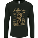 Riders Inc Motorcycle Cafe Racer Biker Bike Mens Long Sleeve T-Shirt Black