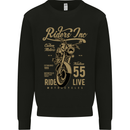 Riders Inc Motorcycle Cafe Racer Biker Bike Mens Sweatshirt Jumper Black