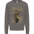 Riders Inc Motorcycle Cafe Racer Biker Bike Mens Sweatshirt Jumper Charcoal