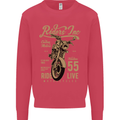 Riders Inc Motorcycle Cafe Racer Biker Bike Mens Sweatshirt Jumper Heliconia