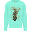 Riders Inc Motorcycle Cafe Racer Biker Bike Mens Sweatshirt Jumper Peppermint