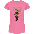 Riders Inc Motorcycle Cafe Racer Biker Bike Womens Petite Cut T-Shirt Azalea