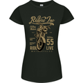 Riders Inc Motorcycle Cafe Racer Biker Bike Womens Petite Cut T-Shirt Black
