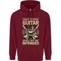 Right To Bear Guitar Rock n Roll Music Childrens Kids Hoodie Maroon