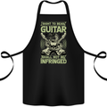 Right To Bear Guitar Rock n Roll Music Cotton Apron 100% Organic Black