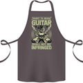 Right To Bear Guitar Rock n Roll Music Cotton Apron 100% Organic Dark Grey