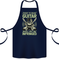 Right To Bear Guitar Rock n Roll Music Cotton Apron 100% Organic Navy Blue