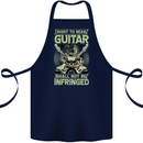 Right To Bear Guitar Rock n Roll Music Cotton Apron 100% Organic Navy Blue
