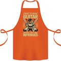 Right To Bear Guitar Rock n Roll Music Cotton Apron 100% Organic Orange