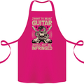 Right To Bear Guitar Rock n Roll Music Cotton Apron 100% Organic Pink
