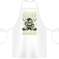 Right To Bear Guitar Rock n Roll Music Cotton Apron 100% Organic White