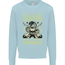 Right To Bear Guitar Rock n Roll Music Kids Sweatshirt Jumper Light Blue