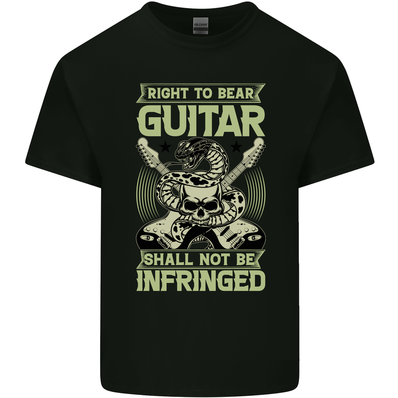 Right To Bear Guitar Rock n Roll Music Kids T-Shirt Childrens Black