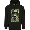 Right To Bear Guitar Rock n Roll Music Mens 80% Cotton Hoodie Black